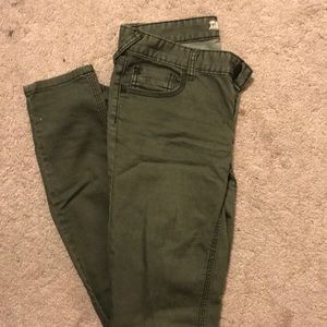 Free People army green jeans